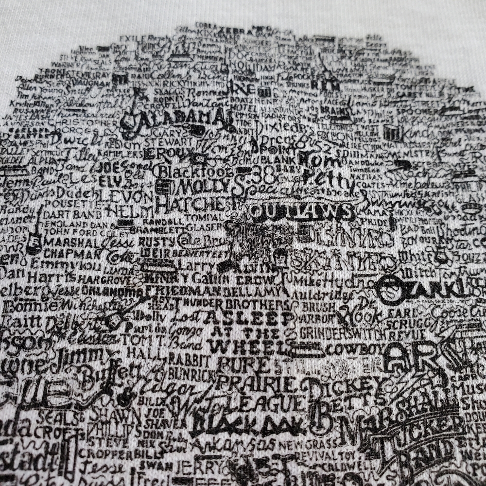 VTG Family Tree Of American Rock White Single Stitch USA Made T-Shirt Large - Picture 9 of 12